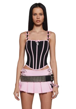 Playboy by Dolls Kill Bottoms|Skirts*Playful Pinup Pleated Mini Skirt