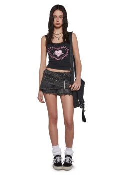 Dolls Kill x Hole Tops|Plus*Playing Your Song Tank Top
