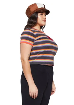 Dolls Kill x Willy Wonka Tops|Plus*Plus Candy Taster Ringer Tee