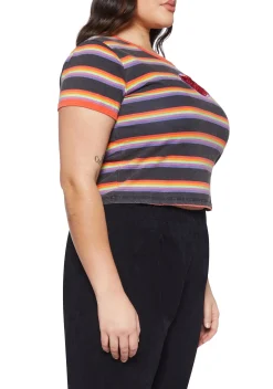 Dolls Kill x Willy Wonka Tops|Plus*Plus Candy Taster Ringer Tee