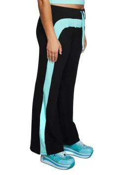 dELiA*s by Dolls Kill Bottoms|Pants*Plus Catching Flights Track Pants - Blue/Black