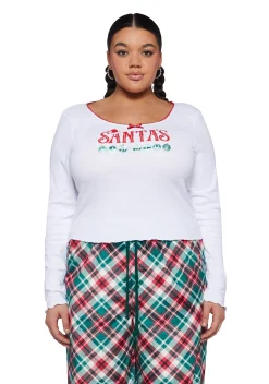 Sugar Thrillz Lingerie|Tops*Plus Clause A Scene Long Sleeve Top