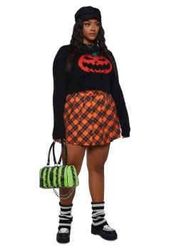 Trickz N' Treatz Tops|Plus*Plus Cut It Out Crop Sweater