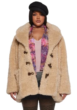 Current Mood Outerwear|Plus*Plus Garage Band Sherpa Cropped Coat
