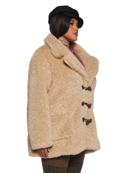 Current Mood Outerwear|Plus*Plus Garage Band Sherpa Cropped Coat