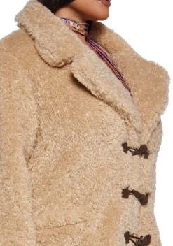 Current Mood Outerwear|Plus*Plus Garage Band Sherpa Cropped Coat