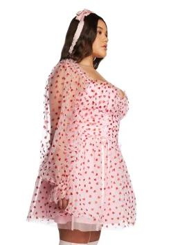 Sugar Thrillz Dresses|Plus*Plus Heavenly Affair Babydoll Dress-Pink