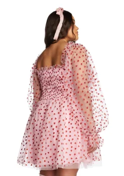 Sugar Thrillz Dresses|Plus*Plus Heavenly Affair Babydoll Dress-Pink