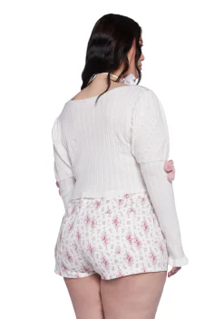 Sugar Thrillz Tops|Plus*Plus High Society Long Sleeve Top