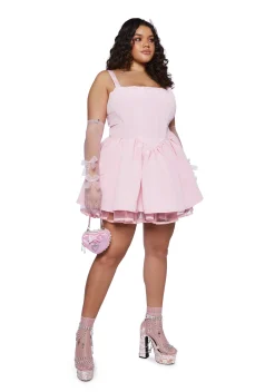 Sugar Thrillz Dresses|Plus*Plus Magic Moves Corset Dress- Light Pink