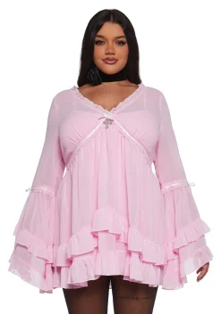 Sugar Thrillz Dresses|Mini Dresses*Plus Real Divinity Mini Dress - Light Pink