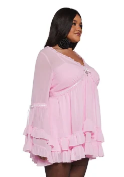 Sugar Thrillz Dresses|Mini Dresses*Plus Real Divinity Mini Dress - Light Pink