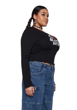 Dolls Kill x SpongeBob Tops|Plus*Plus Rock It Up Long Sleeve Tee