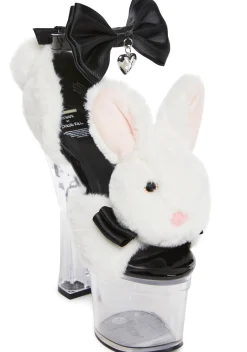 Playboy by Dolls Kill Platforms|Heels*Plush Paws Platform Heels - Playboy Bunny
