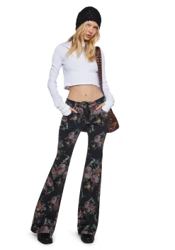 Current Mood Bottoms|Pants*Poetic Words Denim Jeans