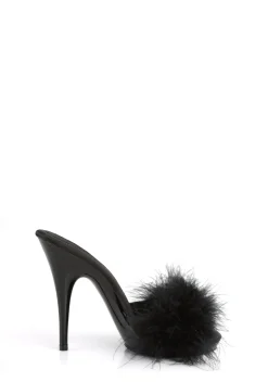 Fabulicious Sandals*Poise-501 Marabou Slide Sandals