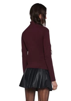 Current Mood Tops*Poison Mock Neck Top