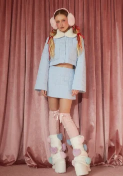 Sugar Thrillz Bottoms|Skirts*Polar Express Mini Skirt