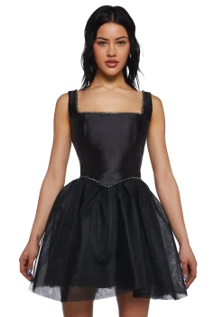 Sugar Thrillz Dresses|Plus*Polished Pirouette Corset Dress - Black