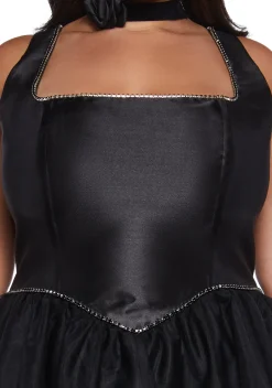 Sugar Thrillz Dresses|Plus*Polished Pirouette Corset Dress - Black