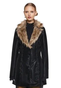 Current Mood Outerwear|Plus*Pose Away Vegan Leather Coat