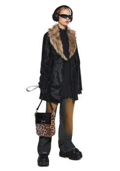 Current Mood Outerwear|Plus*Pose Away Vegan Leather Coat