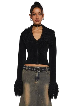dELiA*s by Dolls Kill Tops*Positive Vibes Only Chenille Sweater Top