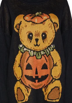 Trickz N' Treatz Tops*Possess Your Heart Oversized Sweater