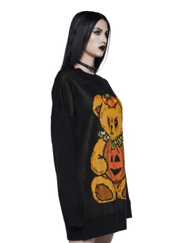 Trickz N' Treatz Tops*Possess Your Heart Oversized Sweater
