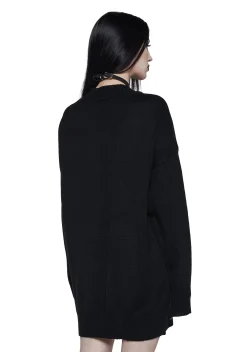 Trickz N' Treatz Tops*Possess Your Heart Oversized Sweater