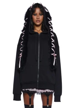 Sugar Thrillz Outerwear|Sweatshirts & Hoodies*Precious Bunny Zip-Up Hoodie