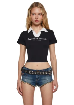x_Gmini Tops*Preppy Spirits Graphic Tee