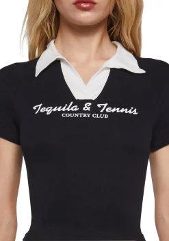 x_Gmini Tops*Preppy Spirits Graphic Tee