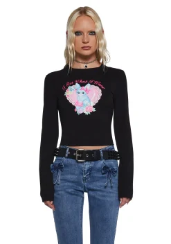 Sugar Thrillz Tops|Plus*Princess Treatment Long Sleeve Tee