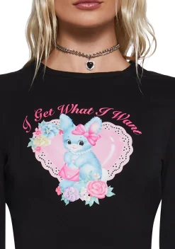 Sugar Thrillz Tops|Plus*Princess Treatment Long Sleeve Tee