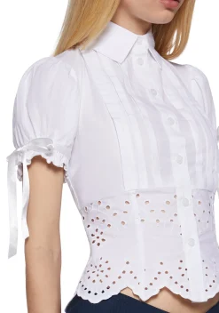 dELiA*s by Dolls Kill Tops|Plus*Proper Lady Poplin Blouse