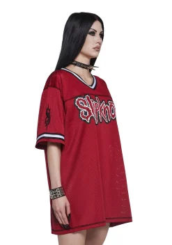 Dolls Kill x Slipknot Tops|Plus*Psychosocial Jersey Tee