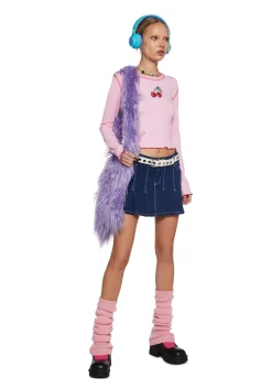 dELiA*s by Dolls Kill Tops|Plus*Pucker Up Long Sleeve Tee