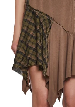 Current Mood Dresses|Plus*Punk Rebel Baby Doll Dress - Brown
