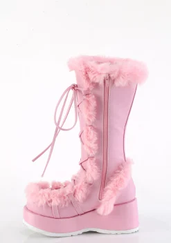 Demonia Boots|Platforms*Pure Vigilance Low Platform Boots- Pink