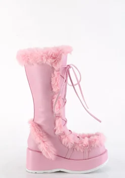 Demonia Boots|Platforms*Pure Vigilance Low Platform Boots- Pink