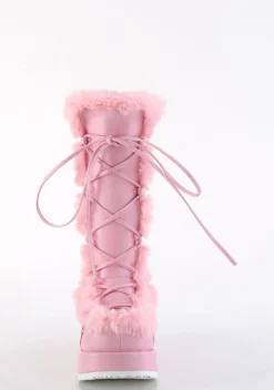 Demonia Boots|Platforms*Pure Vigilance Low Platform Boots- Pink