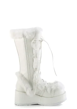 Demonia Boots|Platforms*Pure Vigilance Low Platform Boots- White