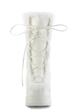 Demonia Boots|Platforms*Pure Vigilance Low Platform Boots- White