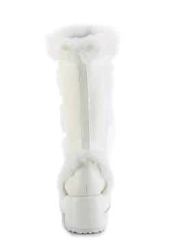 Demonia Boots|Platforms*Pure Vigilance Low Platform Boots- White