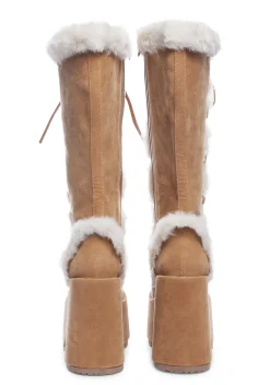 Demonia Boots|Platforms*Pure Vigilance Platform Boots-Brown