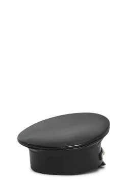Funk Plus Hats*Pyramid Studded Captain Hat - Black