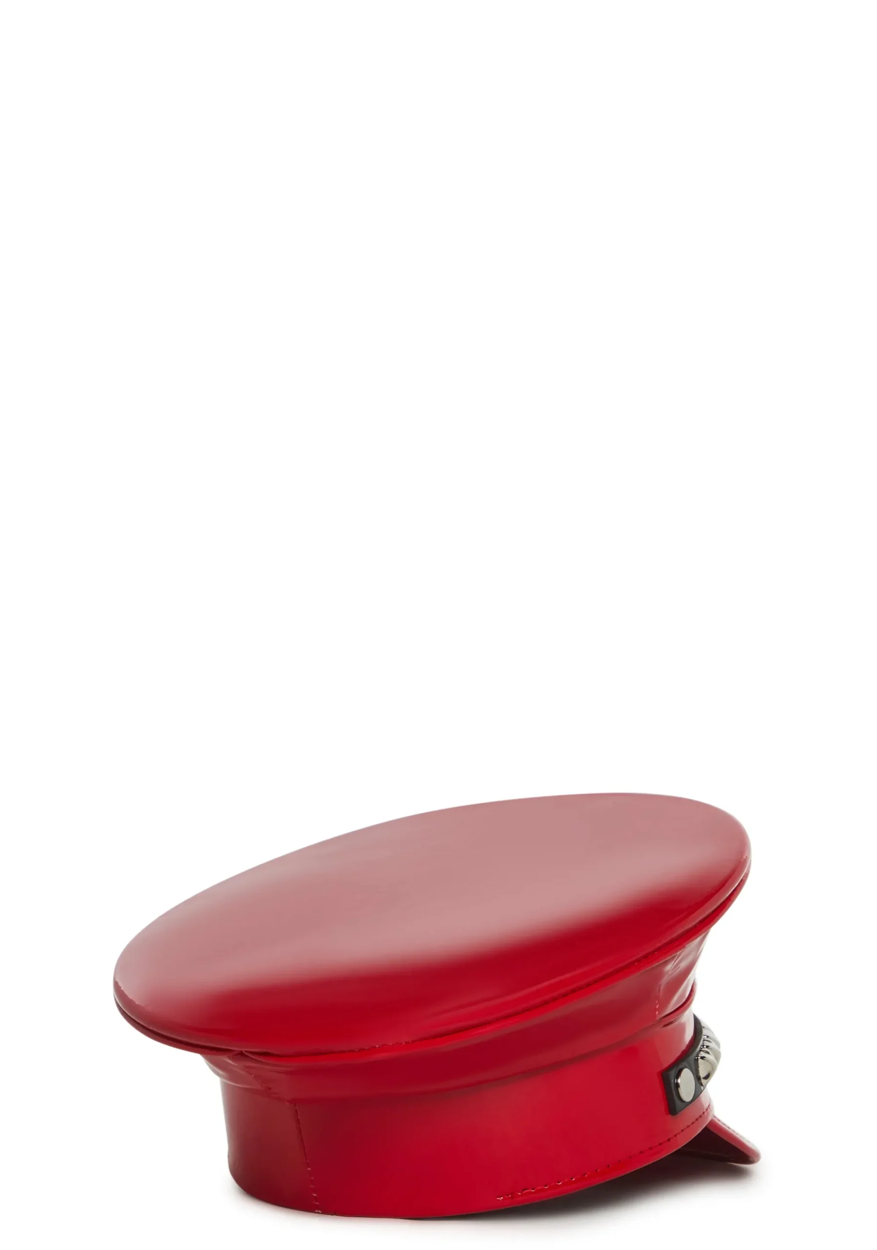 Funk Plus Hats*Pyramid Studded Captain Hat - Red