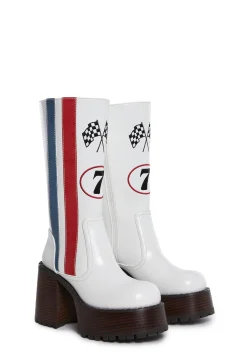 Current Mood Boots|Platforms*Raceway Babe Platform Boots
