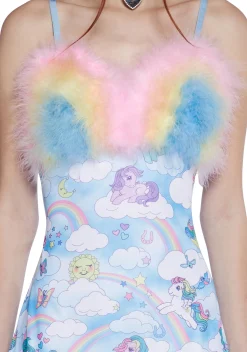 Dolls Kill x My Little Pony Dresses*Rainbow Chaser Slip Dress